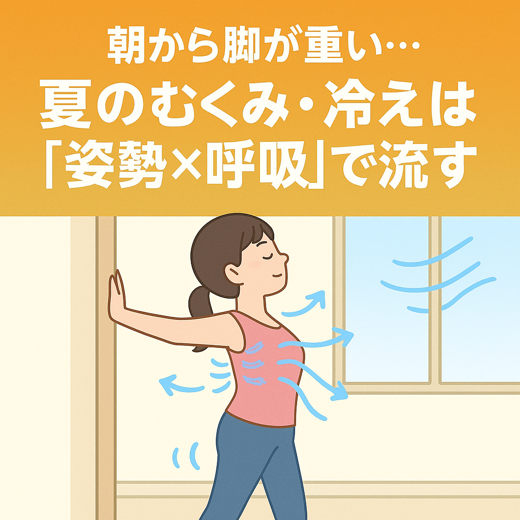 朝から身体がダルい…夏のむくみ・冷えを改善｜千石・白山・巣鴨・駒込