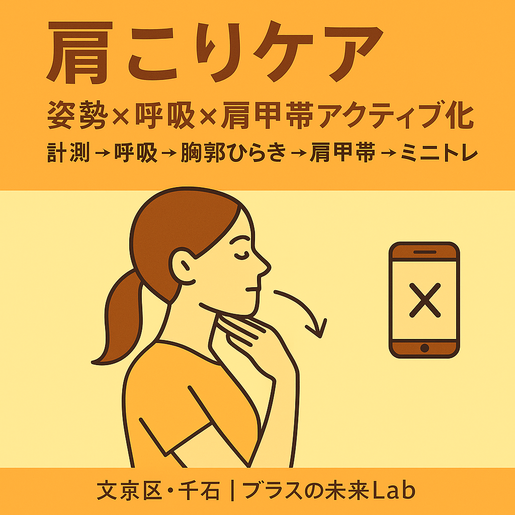 肩こり改善のパーソナルトレーニング｜姿勢×呼吸×肩甲帯アクティブ化｜文京区千石