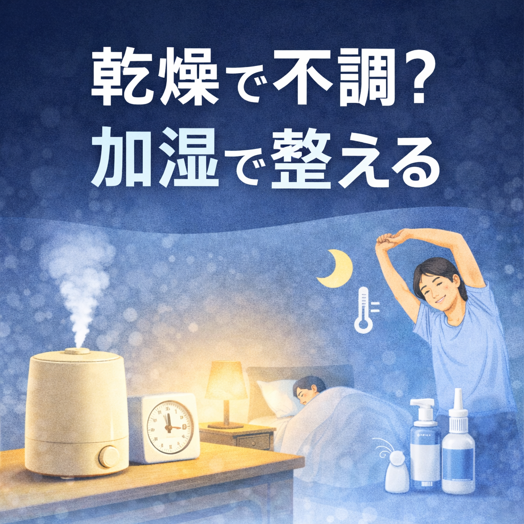 真冬の不調は「乾燥」が原因かも。加湿で睡眠・肩こり・風邪対策｜文京区・千石