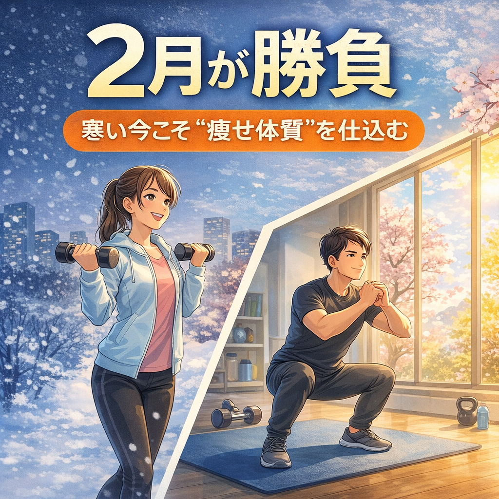 寒い季節は基礎代謝が上がる。春前に“痩せ体質”