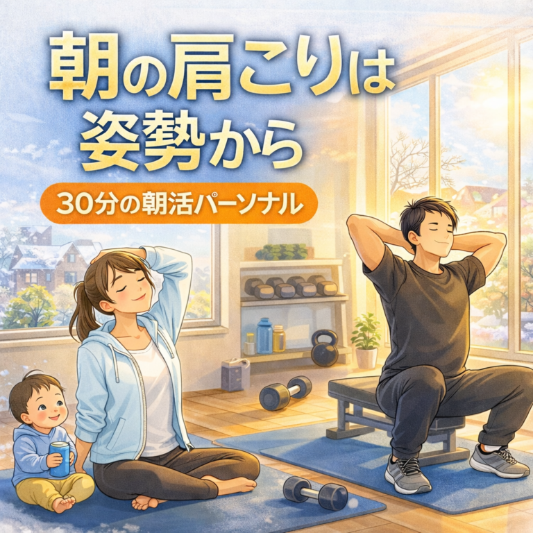 朝の肩こり･腰痛を30分で整える朝活パーソナル
